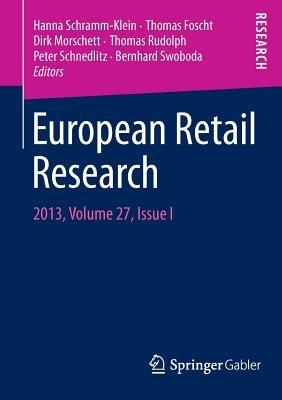 European Retail Research: 2013, Volume 27, Issue I - cover