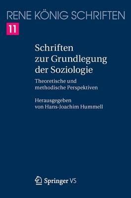 Schriften zur Grundlegung der Soziologie: Theoretische und methodische Perspektiven - René König - cover