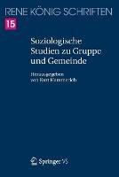 Soziologische Studien zu Gruppe und Gemeinde - René König - cover