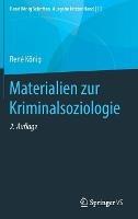 Materialien zur Kriminalsoziologie - René König - cover