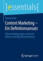 Content Marketing – Ein Definitionsansatz
