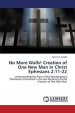 No More Walls! Creation of One New Man in Christ Ephesians 2: 11-22
