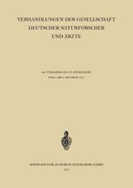 Verhandlungen der Gesellschaft Deutscher Naturforscher und Ärzte