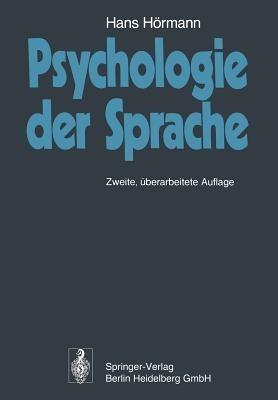 Psychologie der Sprache - Hans Hörmann - cover