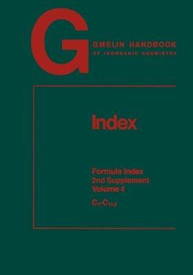 Index: Formula Index - Rainer Bohrer,Helga Hartwig,Renate Jonuschat - cover