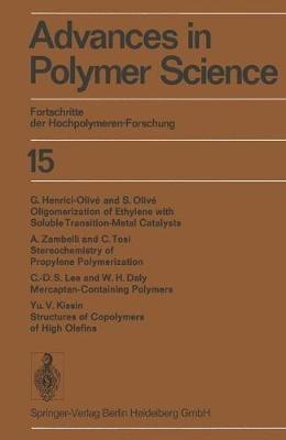 Advances in Polymer Science / Fortschritte der Hochpolymeren-Forschung - Hans-Joachim Cantow,Gino Dall’Asta,John D. Ferry - cover