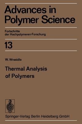 Thermal Analysis of Polymers - W. Wrasidlo - cover