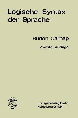 Logische Syntax der Sprache - Rudolf Carnap - cover