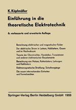 Einf?hrung in die theoretische Elektrotechnik