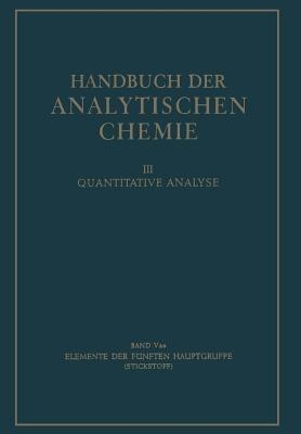 Elemente der fünften Hauptgruppe: Stickstoff - Wolfgang Leithe - cover