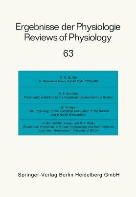 Ergebnisse der Physiologie / Reviews of Physiology: Biologischen Chemie und Experimentellen Pharmakologie / Biochemistry and Experimental Pharmacology - E. Helmreich,H. Holzer,R. Jung - cover