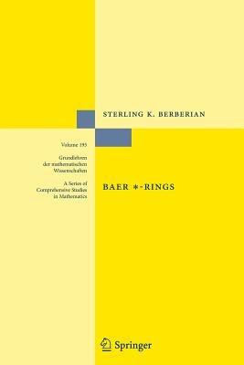 Baer *-Rings - Sterling K. Berberian - cover