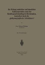 Die Wirkung natürlicher und künstlicher Kohlensäurebäder sowie der Hochfrequenzbehandlung bei Herzkranken, kontrolliert durch die „plethysmographische Arbeitskurve“