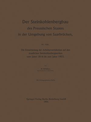 Der Steinkohlenbergbau des Preussischen Staates in der Umgebung von Saarbrücken: Die Entwickelung der Arbeiterverhältnisse auf den staatlichen Steinkohlenbergwerken vom Jahre 1816 bis zum Jahre 1903 - Egon Müller - cover