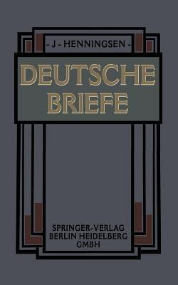 Deutsche Briefe - Johannes Henningsen - cover