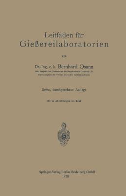 Leitfaden für Gießereilaboratorien - Bernhard Osann - cover