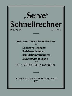 „Serve“ Schnellrechner - Joseph Serve - cover