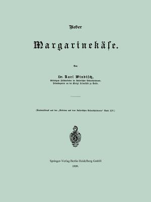 Ueber Margarinekäse - Kurt Windisch - cover