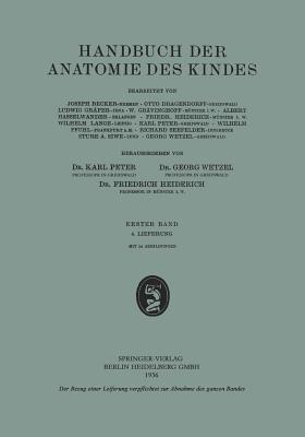 Handbuch der Anatomie des Kindes: Erster Band - Joseph Becker,Otto Dragendorff,Ludwig Gräper - cover