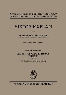 Viktor Kaplan - Alfred Lechner,Viktor Kaplan - cover