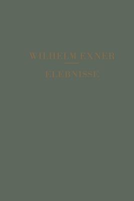 Erlebnisse - Wilhelm Franz Exner - cover