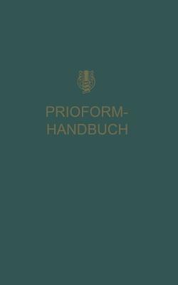 Prioform-Handbuch - Deutcschen prioform Werken Bohlander & Co.G.m.b.H.Köln - cover