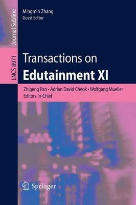 Transactions on Edutainment XI - cover