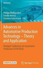 Advances in Automotive Production Technology – Theory and Application: Stuttgart Conference on Automotive Production (SCAP2020)