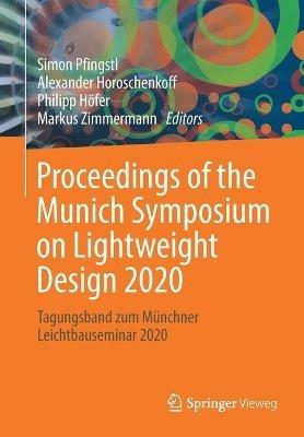 Proceedings of the Munich Symposium on Lightweight Design 2020: Tagungsband zum Münchner Leichtbauseminar 2020 - cover