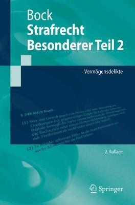 Strafrecht Besonderer Teil 2: Vermögensdelikte - Dennis Bock - cover