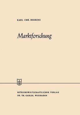 Marktforschung - Karl Christian Behrens - cover