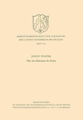 Über das Phänomen des Festes - Josef Pieper - cover