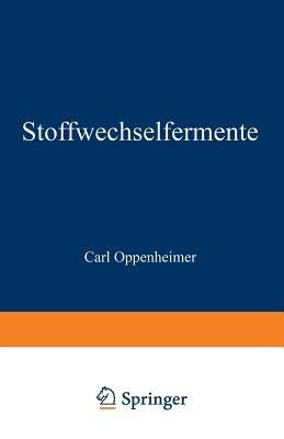 Stoffwechselfermente - Carl Oppenheimer - cover
