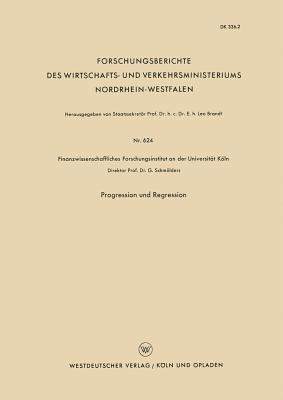 Progression und Regression - Günter Schmölders - cover