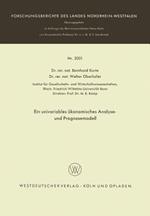 Ein univariables ökonomisches Analyse- und Prognosemodell