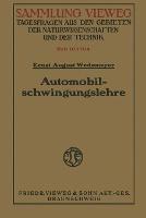 Automobilschwingungslehre - Ernst August Wedemeyer - cover