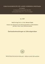 Geräuschuntersuchungen an Zahnradgetrieben