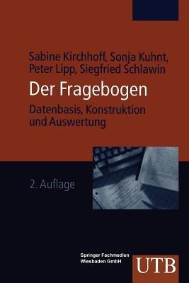Fragebogen: Datenbasis. Konstruktion. Auswertung - Sabine Kirchhoff - cover