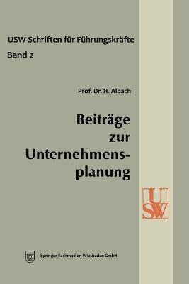 Beitr?ge zur Unternehmensplanung - Horst Albach - cover