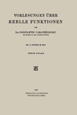 Vorlesungen Über Reelle Funktionen
