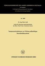 Temperaturfunktionen zur Prüfung selbsttätiger Brandmeldesysteme