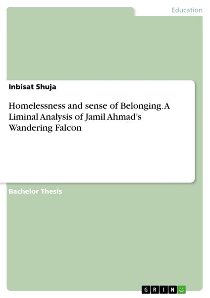 Homelessness and sense of Belonging. A Liminal Analysis of Jamil Ahmad’s Wandering Falcon