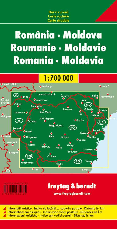 Romania-Moldova 1:700.000 - copertina