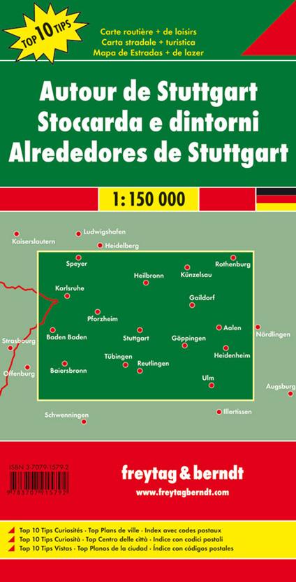 Greater Stuttgart 1:150 000 - copertina