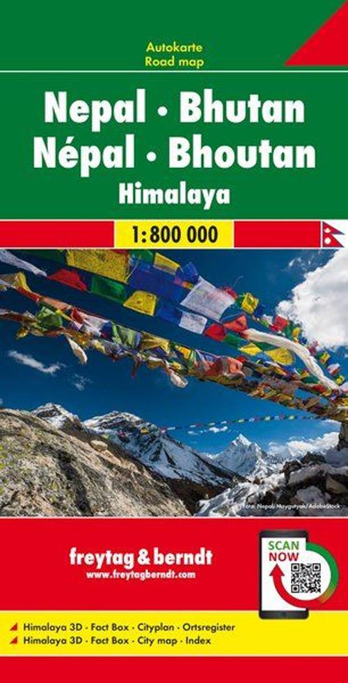 Nepal Bhutan 1:800.000 - copertina