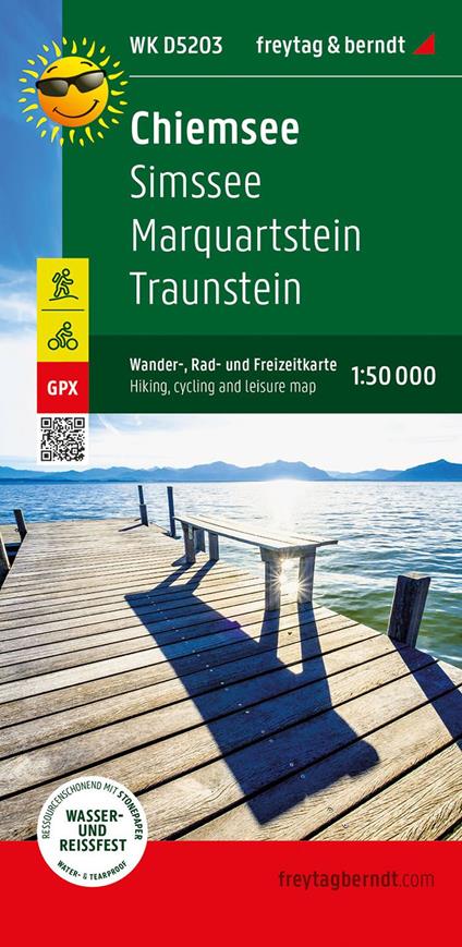 Chiemsee simsee marquartstein 1:50.000 - copertina