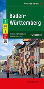 Baden-Wuttemberg Road and Leisure Map: 1:200,000 scale Map