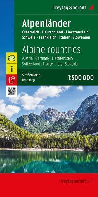 Alpine Countries Road Map: Austria - Germany - Liechtenstein - Switzerland - France - Italy - Slovenia - cover