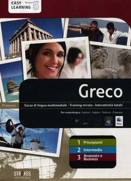 Greco. Vol. 1-2-3. Corso interattivo per principianti-Corso interattivo intermedio-Corso interattivo avanzato e business. DVD-ROM - copertina