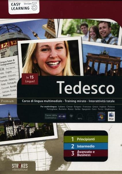 Tedesco. Vol. 1-2-3. Corso interattivo per principianti-Corso interattivo intermedio-Corso interattivo avanzato e business. DVD-ROM - copertina